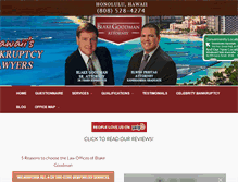 Tablet Screenshot of debtfreehawaii.com